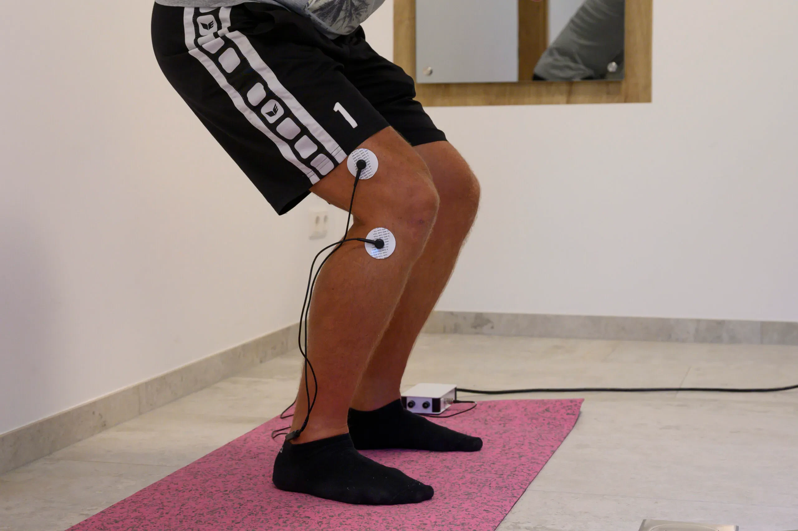 Aufnahme von der Stromtherapie